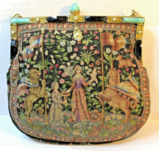 Vintage Petit Point Purse Jewelled Sides are Different Seller NO US TARIFFS