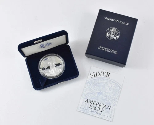 2000 P American Eagle One Ounce Silver Proof Coin w/ Original Box & COA