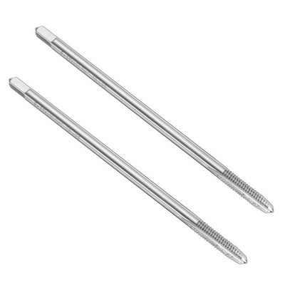 2pcs Straight Flute Taps 8-32 UNC Thread 4'' Extra Long Screw Tapping