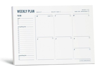 Weekly Planner Pad - Undated 6x9'' Weekly To-Do List Notepad with Calendar and...
