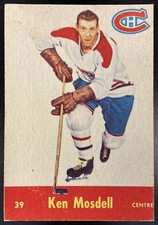 1955-56 Parkhurst Hockey Ken Mosdell #39 Montreal Canadiens