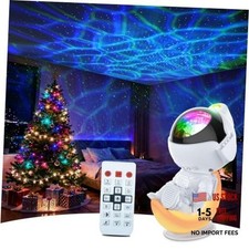 Astronaut Galaxy Projector, Star Projector Night Light for Kids Space White