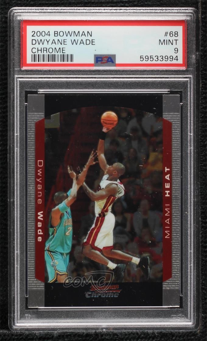 2004-05 Bowman Draft Chrome Dwyane Wade #68 PSA 9 MINT HOF 0hc6