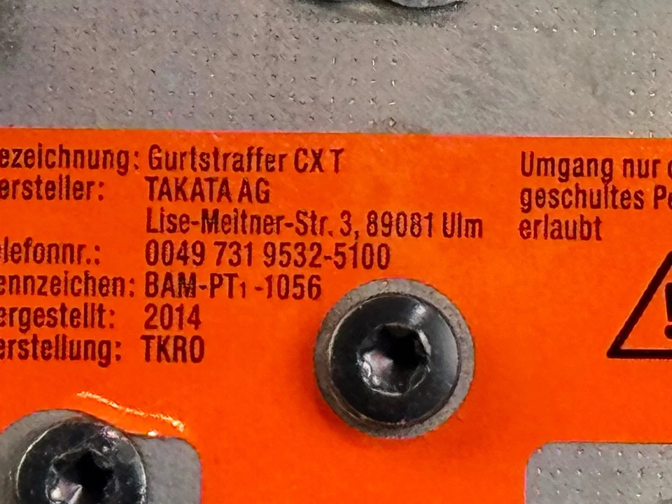 11-14 Volkswagen Touareg cinturón de seguridad delantero izquierdo lado conductor retractor fabricante original Foto 3 de 3