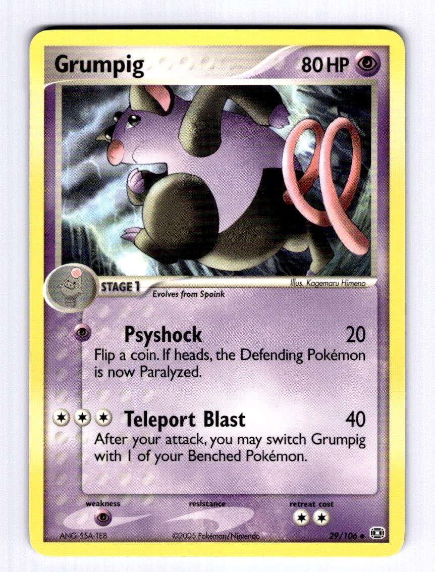 Grumpig - 029/106 Emerald #29 (2005) Uncommon NM Pokemon