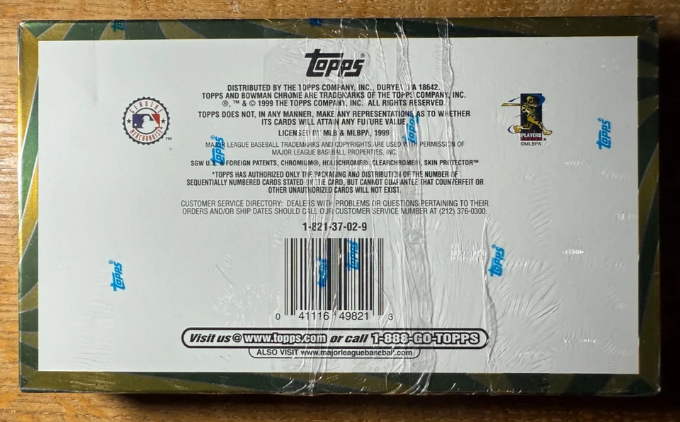 1999 Bowman Chrome Series 2 Sealed Hobby Box...Sabathia RC?...HOF Refractors? - Image 4 of 4