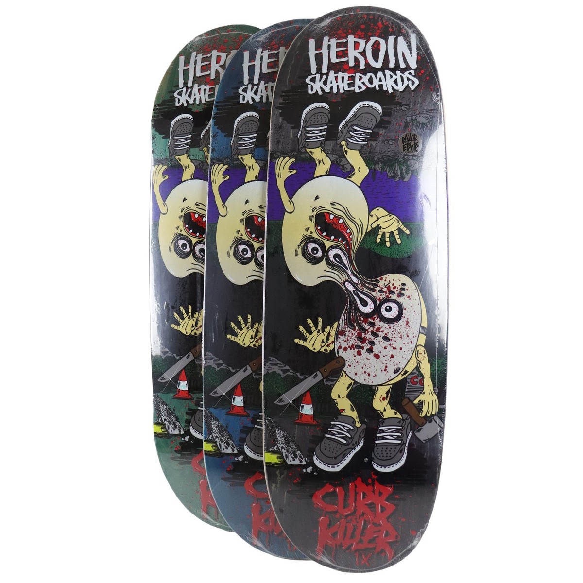 Heroin Skateboard Assembly Curb Killer 9 Merged (Assorted) 10