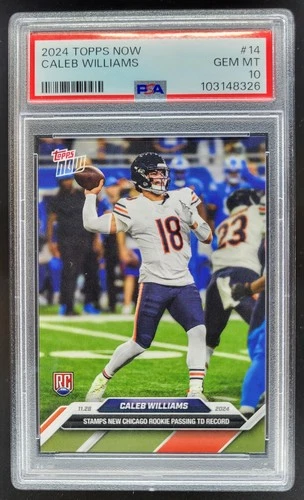 2024 Topps NOW Caleb Williams #14 RC PSA 10 Chicago Bears SS2