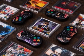 8Bitdo Terry Bogard Style SNK Neo Geo CD Bluetooth Controller, Compatible with W