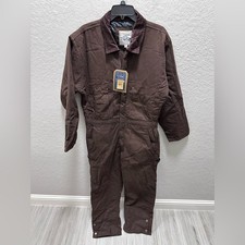 Bass Creek Outfitters Insulated Coveralls Brown Size M