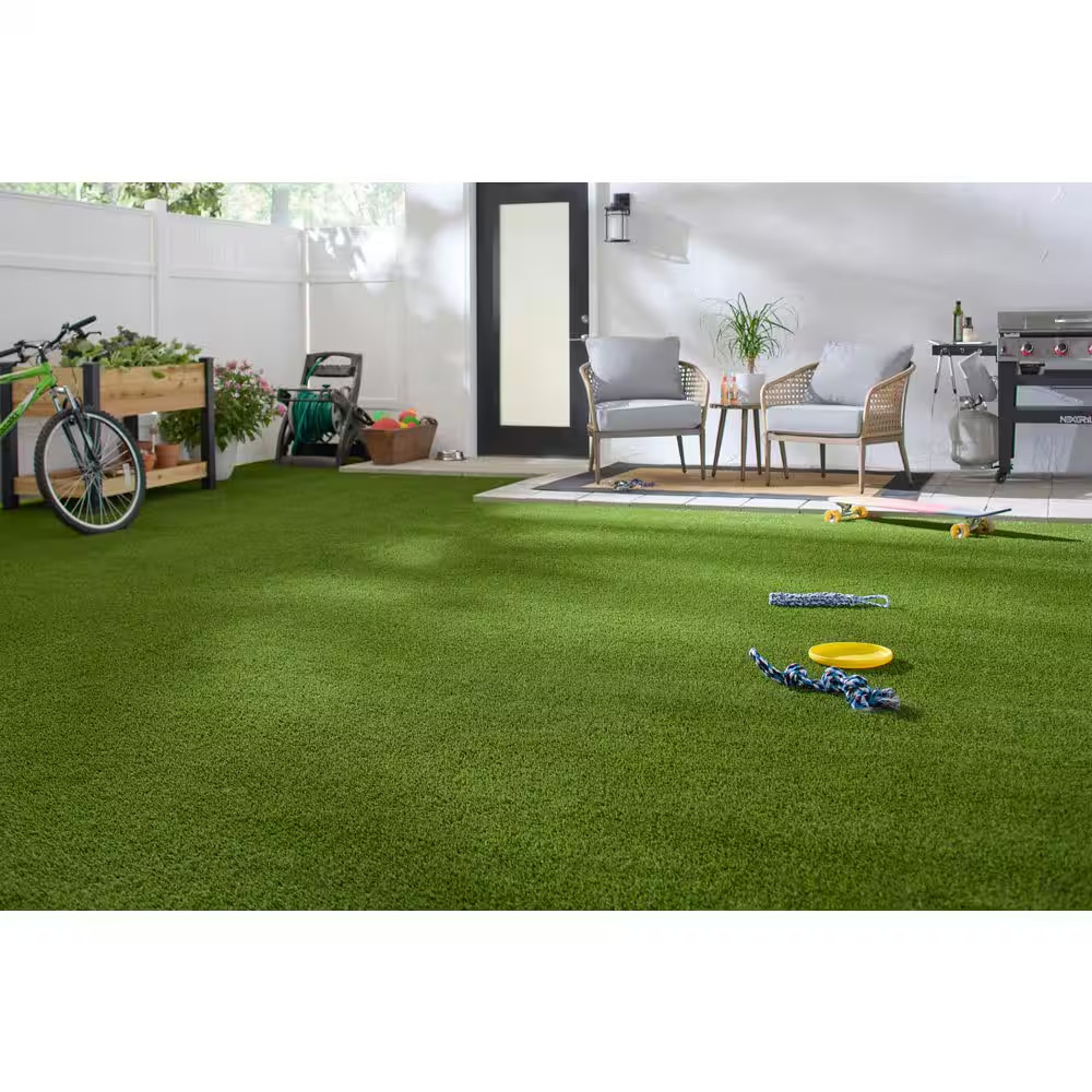 Premium Pet Turf 12 Ft. Wide X Cut to Length Green Artificial Grass Turf