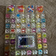 Hello Kitty Transparent Tile Stickers, Colorful Used Set Bonus