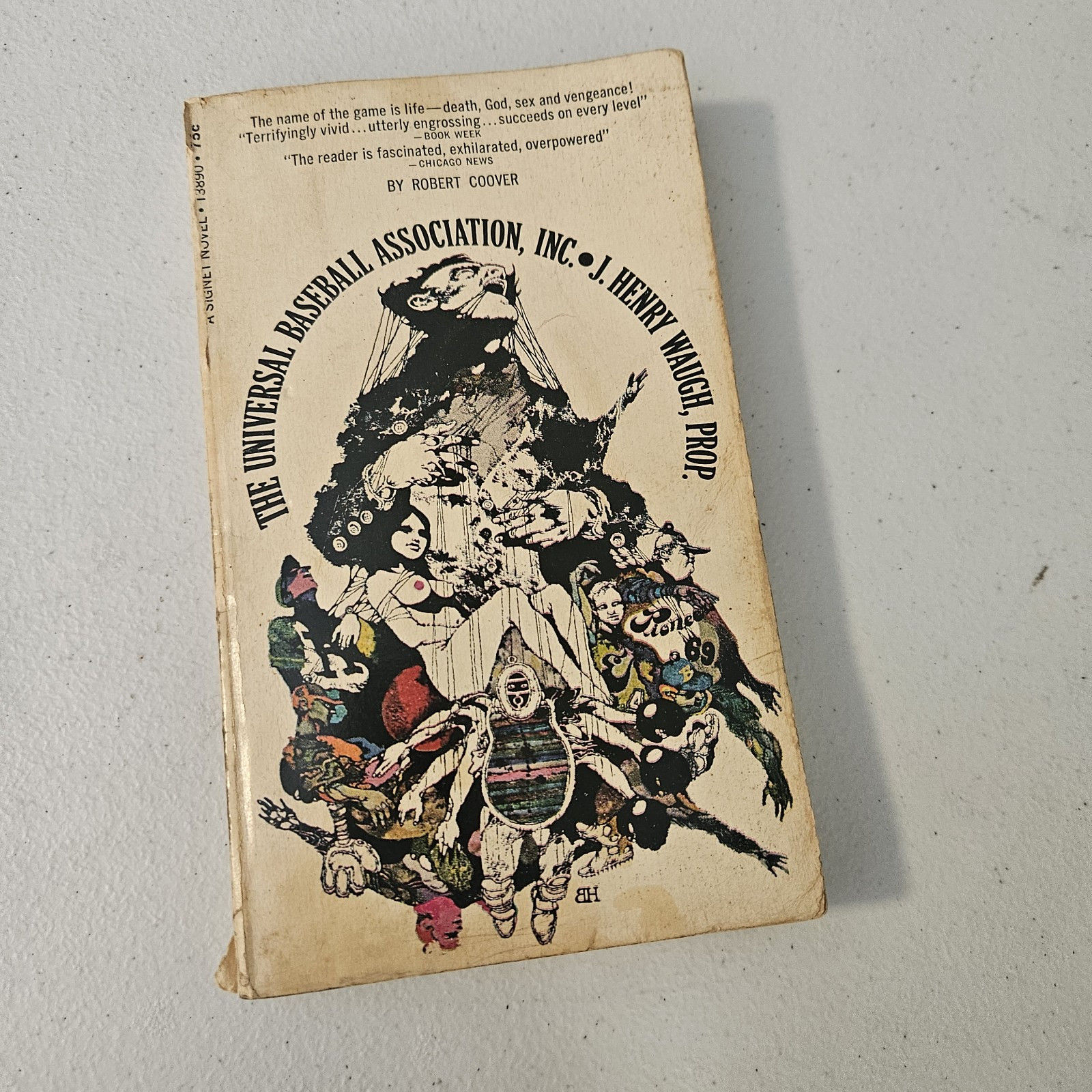 The Universal Baseball Association By Robert Coover Vintage Paperback Book
