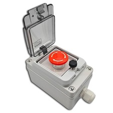 Waterproof Emergency Stop Button Box 660V 10A, IP67 Outdoor Shutdown Switch