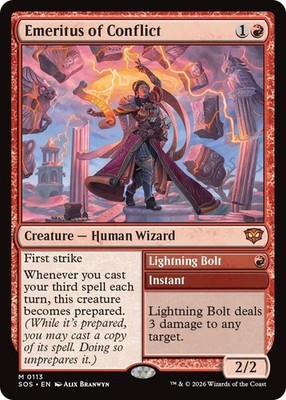 1x Emeritus of Conflict - Secrets of Strixhaven Near Mint - MTG