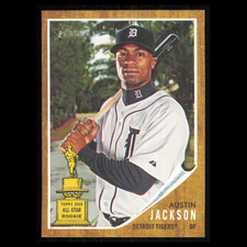 Austin Jackson Rookie #335 2011 Topps Heritage Detroit Tigers Baseball Card MLB. rookie card picture