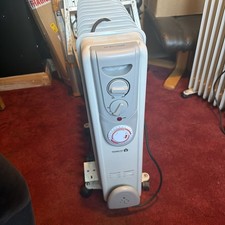 Image of 11 Fin Oil Filled Radiator 2500W Electric Heater With Timer 3 Heating Thermostat
