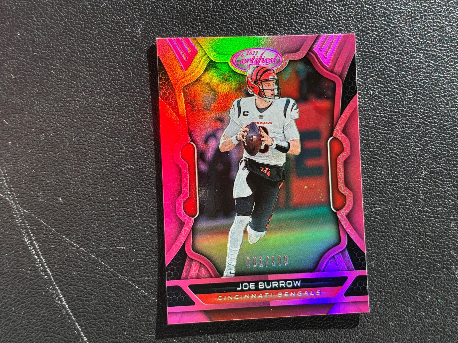 Joe Burrow 2022 Certified Mirror Pink 181/199 Cincinnati Bengals E50