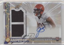 2024 Topps Resurgence Amped Up Rookie Jermaine Burton #AU-JBU Patch Auto 14zh