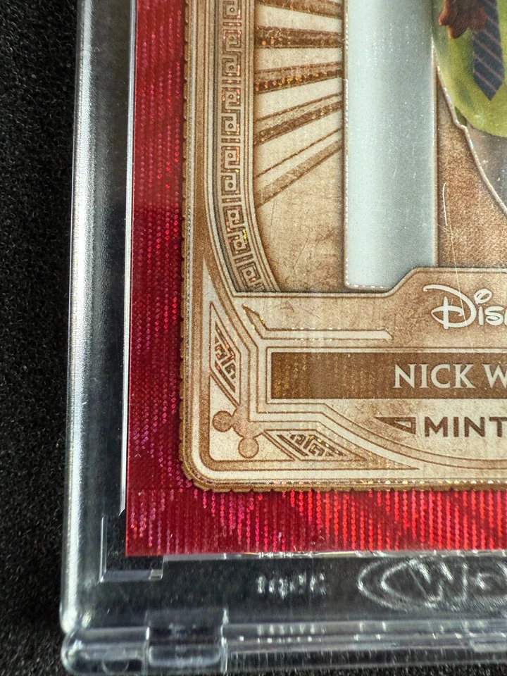 2025 Topps Chrome Disney Mint #17 Nick Wilde RED Refractor ENCASED /5 - Image 2 of 4