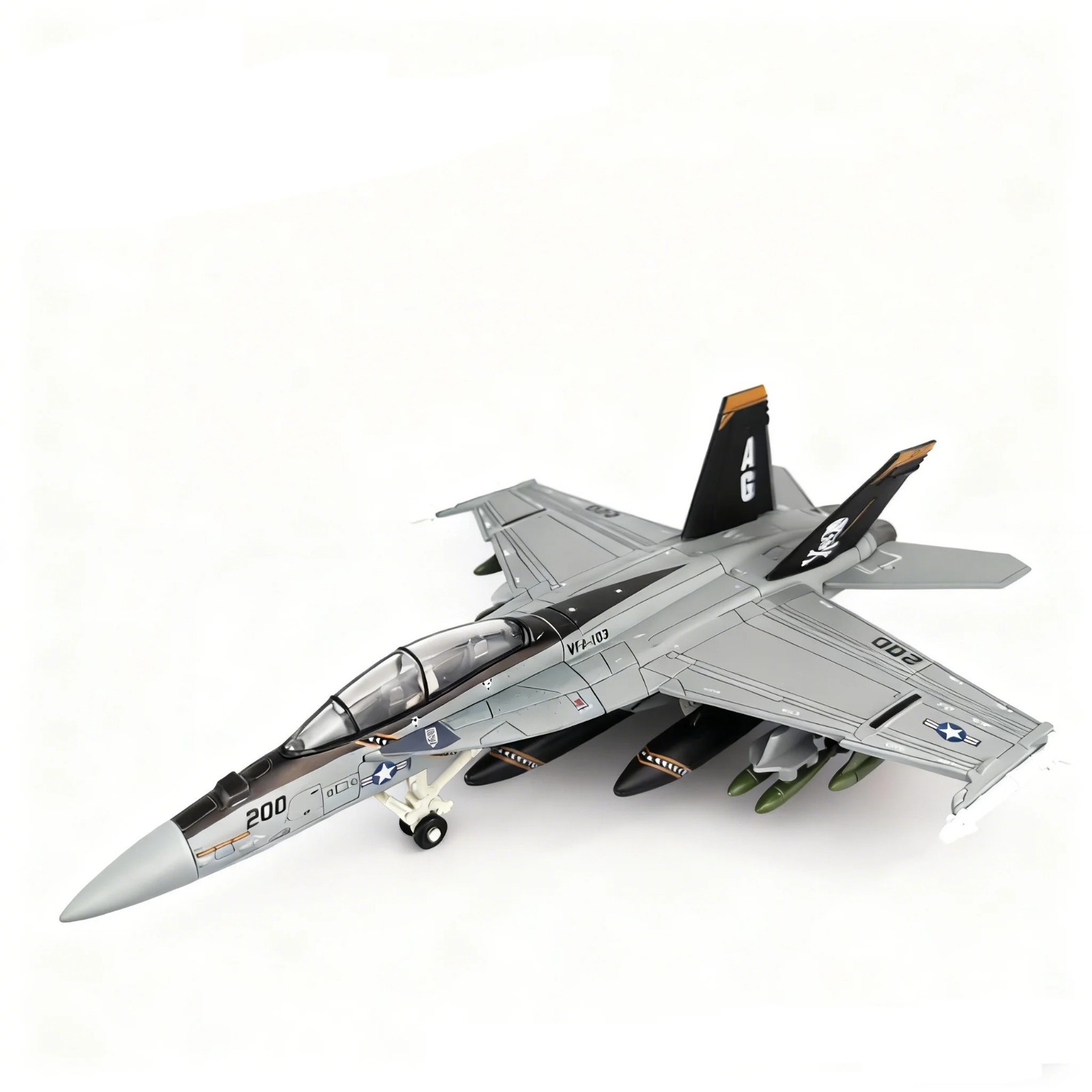 1:72 F/A-18 Hornet Diecast Model Jet 26cm US Navy Fighter Aircraft w/ Stand