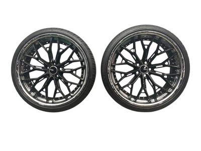 18-20 MERCEDES S560 AZAD SLS RIM 22X9'' GLOSS BLACK SET (2) *CURB RASH* W222