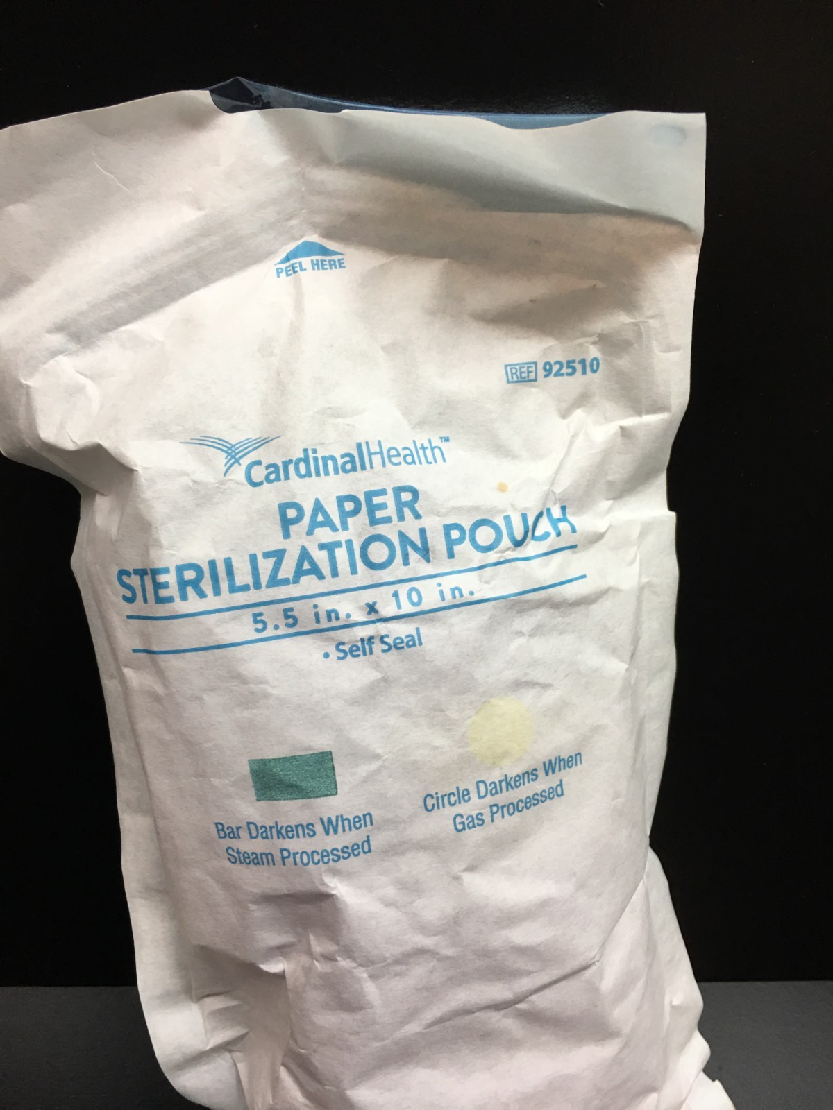 CardinalHealth Cat No 92510 Self Seal Sterilization Pouch 5 1/2 x 10 in