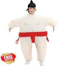 Threadsorcery Kids Inflatable Sumo Costume Blow Up Wrestler Halloween