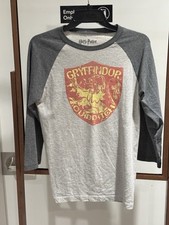 Harry Potter Gryffindor Quidditch Baseball Sleeve T Size Small