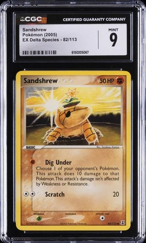 2005 EX DELTA SPECIES #82 SANDSHREW CGC 9