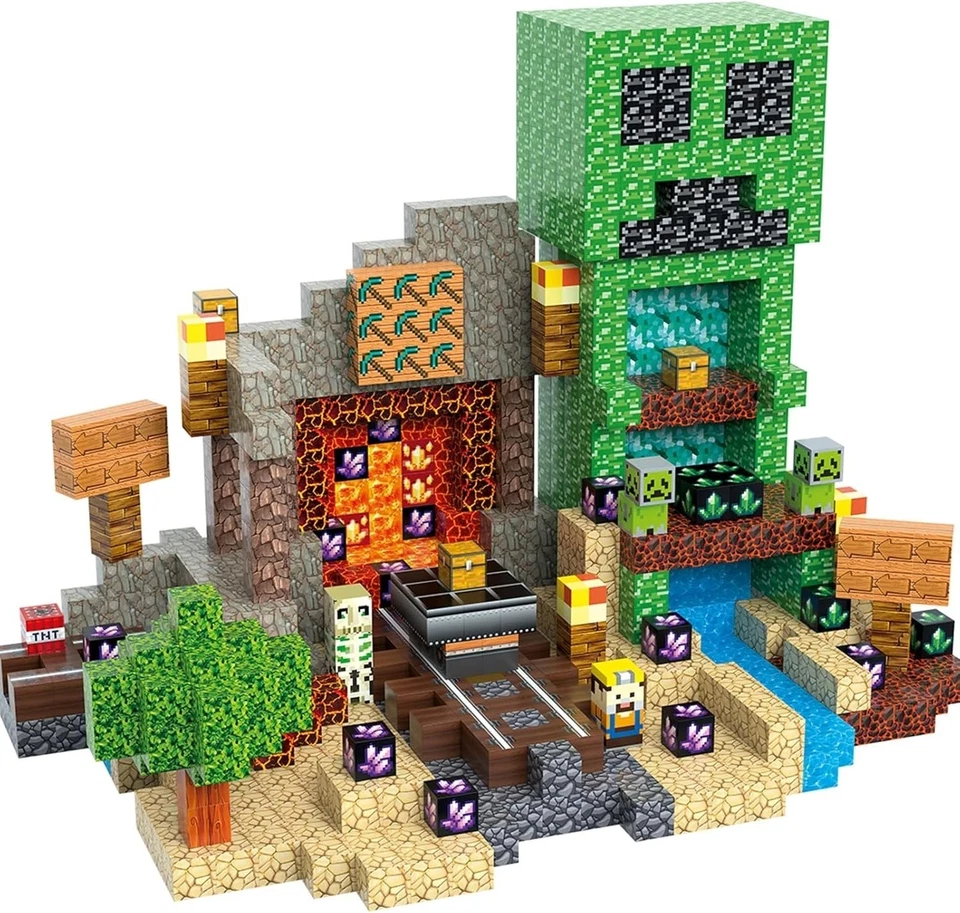 Magnetic Building Blocks STEM Toys Set Montessori Sensory Cubes Kids Educational - Image 4 of 4