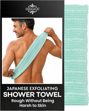 Japanese Exfoliating Washcloth, Body  Back Scrubber, 36 In