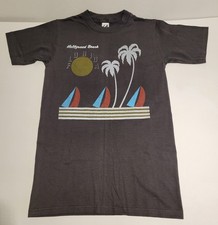 Vintage L.A.T Hollywood Beach Florida T-shirt - M - Made In USA
