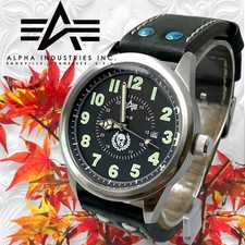 Reloj Militar Alpha Analógico Cuarzo Hombre Calavera 3 Manejas Fecha Vintage 343399705