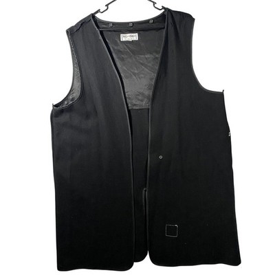 Yves Saint Laurent YSL Menswear Black Wool Blend Coat Jacker Liner Size 46 Reg