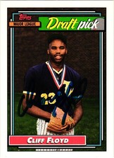 ベースボールカードtopsクリフフロイド Cliff Floyd 1992 Pinnacle #296 BASEBALL Card | eBay