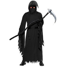 Men Adult Grim Reaper Costume with Grim Reaper Accessories, Halloween Costume...