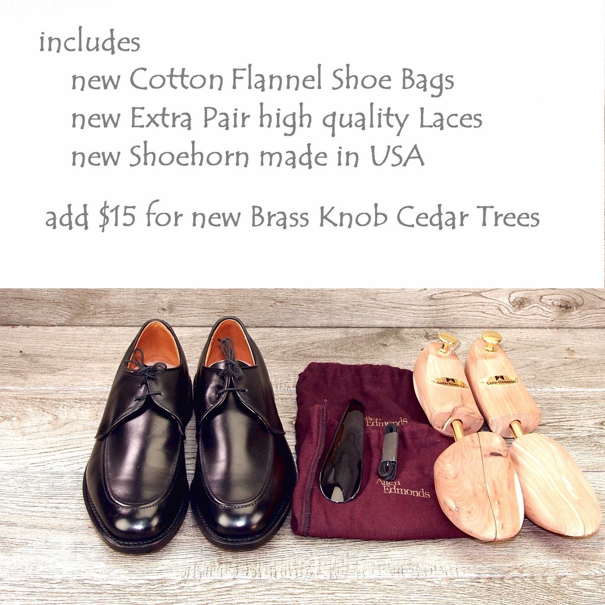 NIB * $395 Allen Edmonds SLAYTON 9 B Narrow Black * add $15  display picture 1