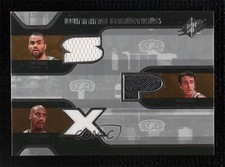 2007 SPx Winning Materials Triple Tony Parker Manu Ginobili Bruce Bowen HOF 03fd