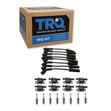 TRQ Ignition Coil  Spark Plug Kit 17 Piece Iridium Plugs Compatible with 200...