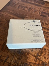 PRADA Infusion D'Iris Perfumed Bath Soap Set 2x100 grams/ 3.5 oz New/ Unsealed