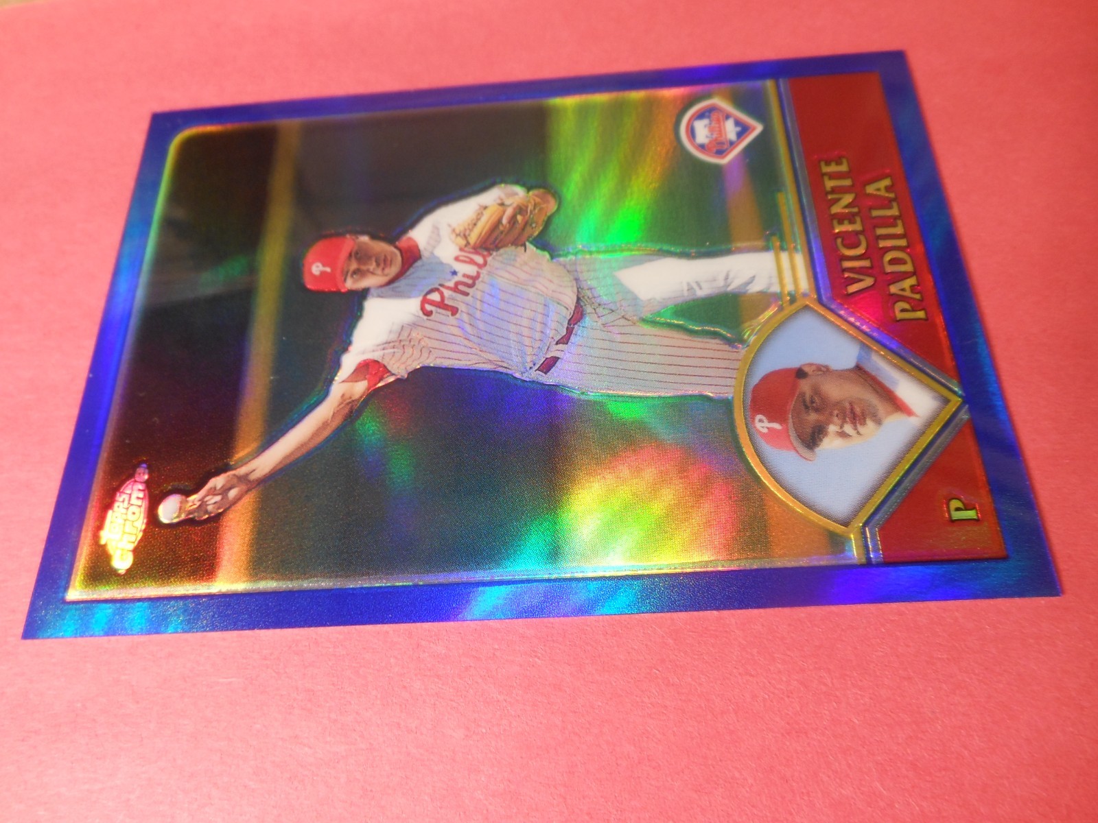 2003 Topps Chrome Refractor #174 Vicente Padilla Phillies sn/699