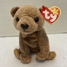 New w/Tags Ty Beanie Pecan the Light Brown/Tan Bear
