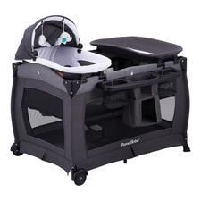 Portable Baby Playpen Foldable Playard with Mattress Changing Table
