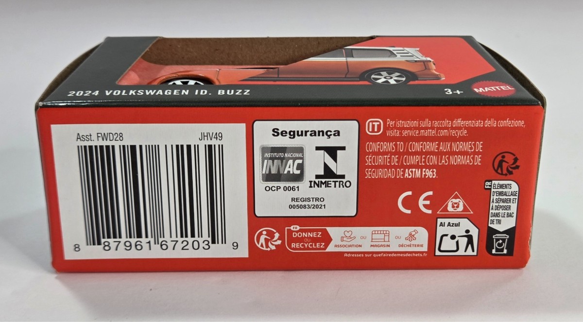 2024 Volkswagen ID BUZZ JHV49 Moving Parts Matchbox 2026 orange | eBay