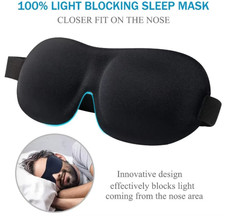 3D Sleep Mask Blindfold Sleeping Aid Soft Memory Foam Eye Mask for Sleeping