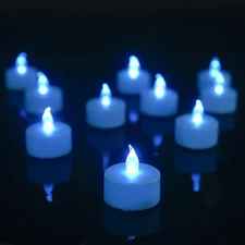 Battery Operated Tea Lights Candles-LED Flameless Flickering Votive Electric ...