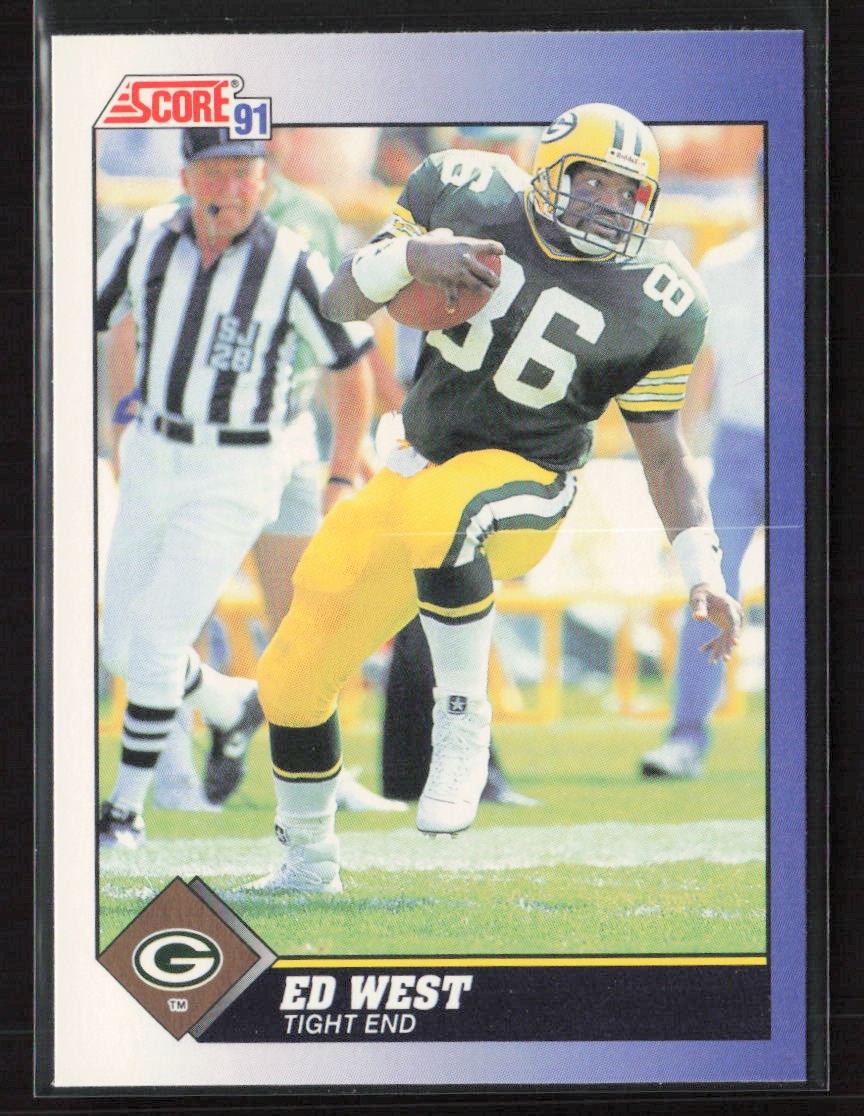 Ed West 1991 Score #52 Green Bay Packers