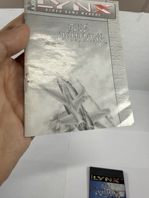 Blue Lightning (Atari Lynx, 1988) Cartridge With Manual TESTED!