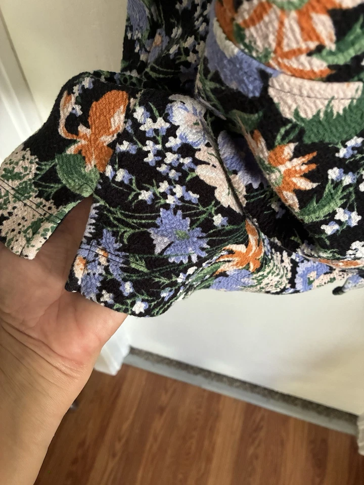 Blusa Top Anthropologie Maeve Floral Chic Bohemia Retro Artística Boho XS Foto 4 de 4